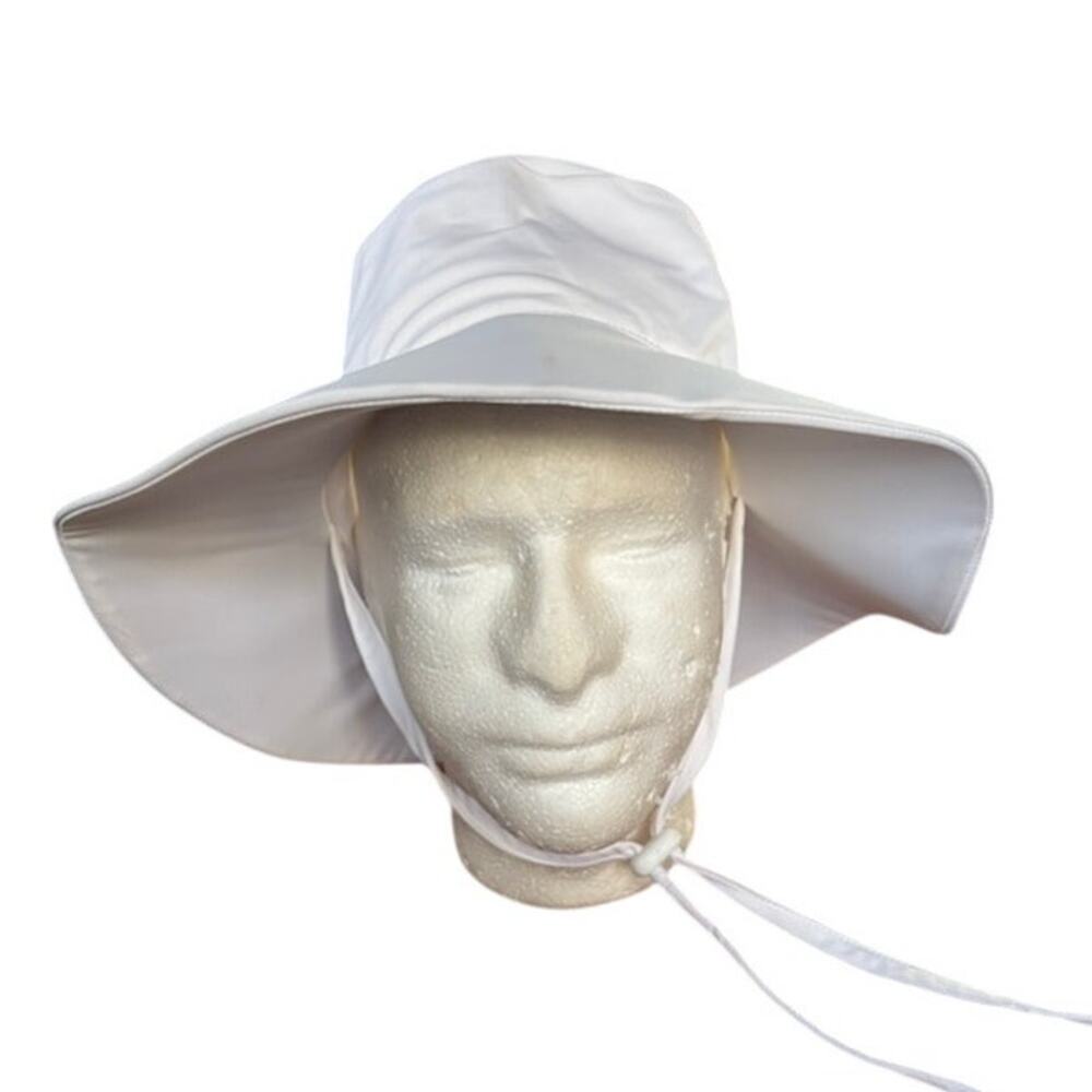 Wallaroo Sun Hat Wide Brim White UV Protection Beach Packable Womens